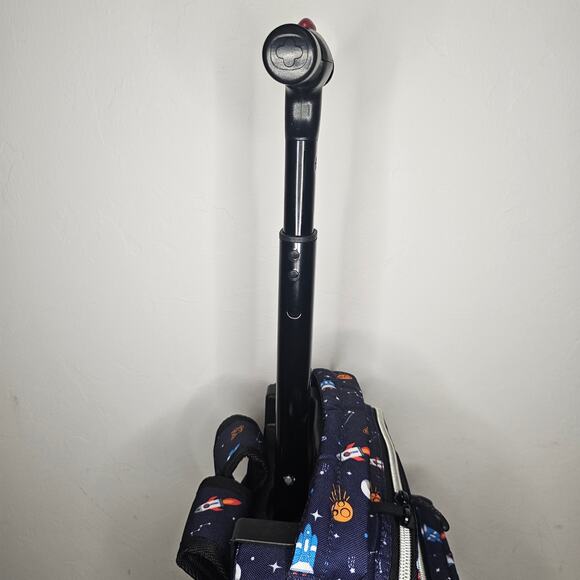 J World Lollipop Kids Rolling Backpack With Lunch Bag (16 Inch) Spaceship Blue - Picture 9 of 10